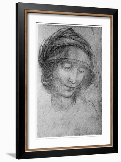 Study for the Head of St Anne, C1508-Leonardo da Vinci-Framed Giclee Print