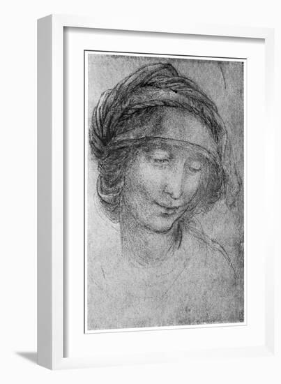 Study for the Head of St Anne, C1508-Leonardo da Vinci-Framed Giclee Print