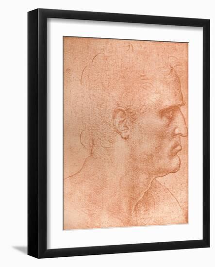 Study for the Head of St Matthew in the Last Supper, C1494-C1499 (1883)-Leonardo da Vinci-Framed Giclee Print