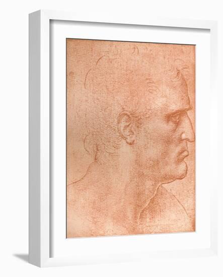 Study for the Head of St Matthew in the Last Supper, C1494-C1499 (1883)-Leonardo da Vinci-Framed Giclee Print