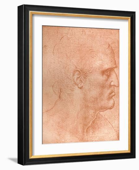 Study for the Head of St Matthew in the Last Supper, C1494-C1499 (1883)-Leonardo da Vinci-Framed Giclee Print