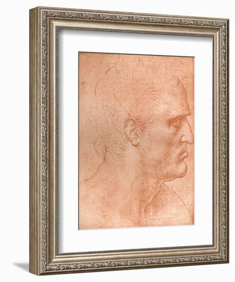Study for the Head of St Matthew in the Last Supper, C1494-C1499 (1883)-Leonardo da Vinci-Framed Giclee Print