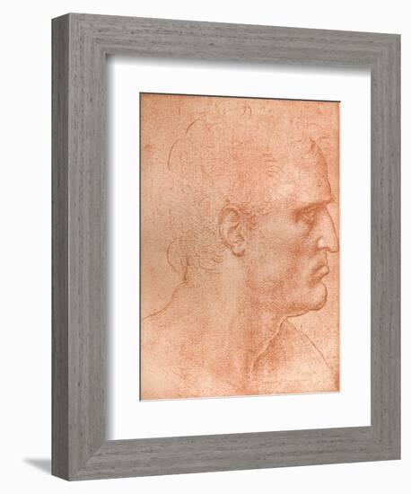 Study for the Head of St Matthew in the Last Supper, C1494-C1499 (1883)-Leonardo da Vinci-Framed Giclee Print