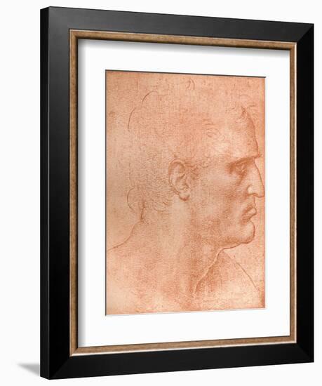 Study for the Head of St Matthew in the Last Supper, C1494-C1499 (1883)-Leonardo da Vinci-Framed Giclee Print