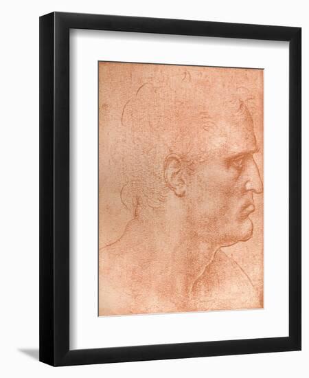 Study for the Head of St Matthew in the Last Supper, C1494-C1499 (1883)-Leonardo da Vinci-Framed Giclee Print