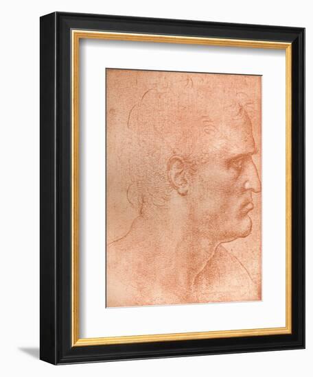 Study for the Head of St Matthew in the Last Supper, C1494-C1499 (1883)-Leonardo da Vinci-Framed Giclee Print