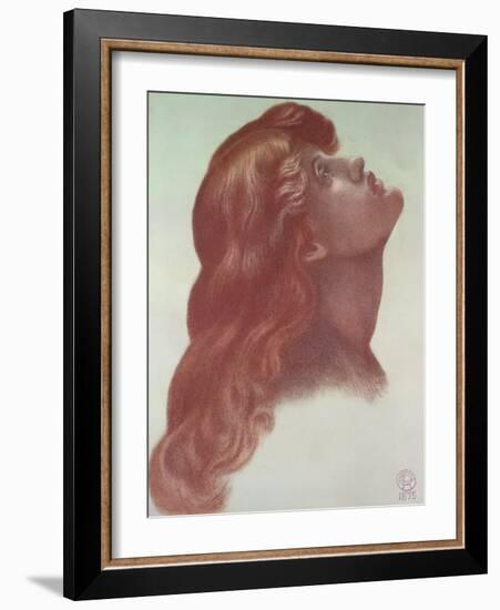 Study for the Head of the Left-Hand Figure from 'Astarte Syriaca', 1875-Dante Gabriel Rossetti-Framed Giclee Print