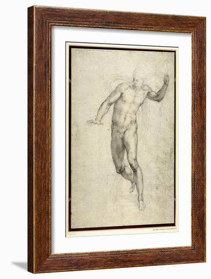 Study for The Last Judgement-Michelangelo Buonarroti-Framed Giclee Print