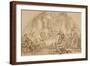 Study for the Last Supper, C.1792-Jean-Baptiste Huet-Framed Giclee Print