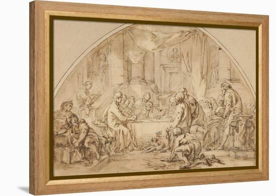 Study for the Last Supper, C.1792-Jean-Baptiste Huet-Framed Premier Image Canvas