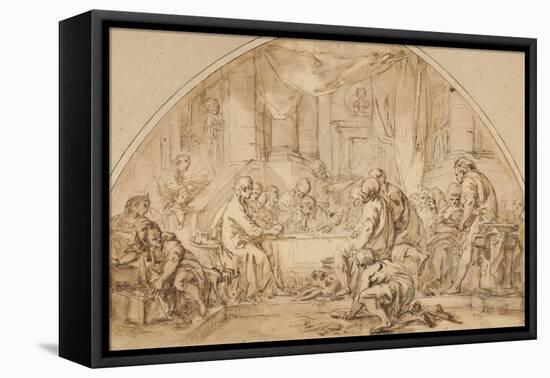 Study for the Last Supper, C.1792-Jean-Baptiste Huet-Framed Premier Image Canvas