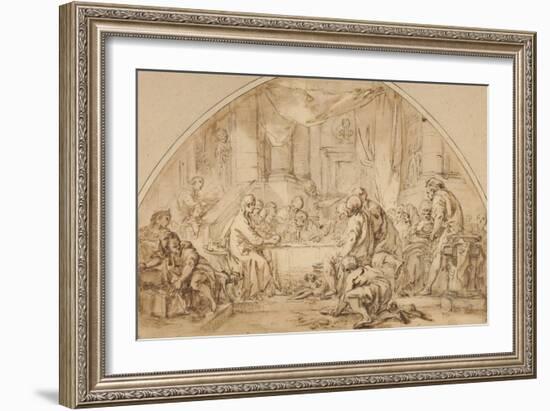 Study for the Last Supper, C.1792-Jean-Baptiste Huet-Framed Giclee Print