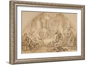Study for the Last Supper, C.1792-Jean-Baptiste Huet-Framed Giclee Print