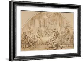 Study for the Last Supper, C.1792-Jean-Baptiste Huet-Framed Giclee Print