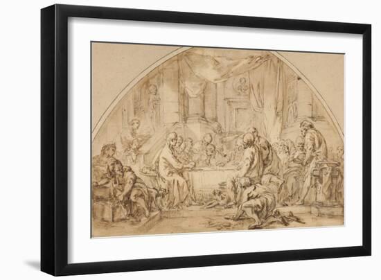 Study for the Last Supper, C.1792-Jean-Baptiste Huet-Framed Giclee Print