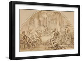 Study for the Last Supper, C.1792-Jean-Baptiste Huet-Framed Giclee Print
