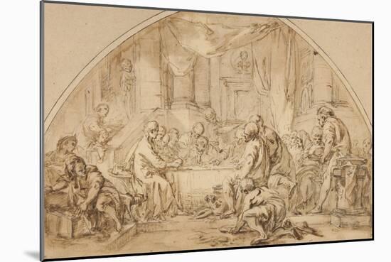 Study for the Last Supper, C.1792-Jean-Baptiste Huet-Mounted Giclee Print