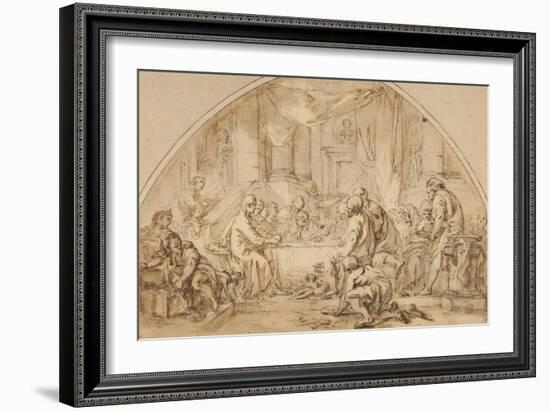 Study for the Last Supper, C.1792-Jean-Baptiste Huet-Framed Giclee Print