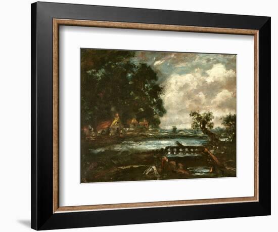 Study for the Leaping Horse (View on the Stour)-John Constable-Framed Giclee Print
