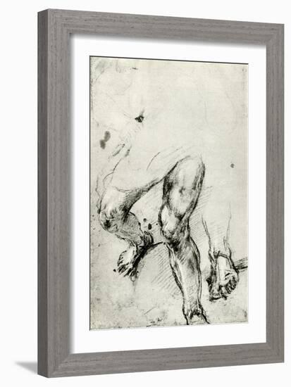 Study for the Martyrdom of St Lawrence in Venice, C1550-Titian (Tiziano Vecelli)-Framed Giclee Print