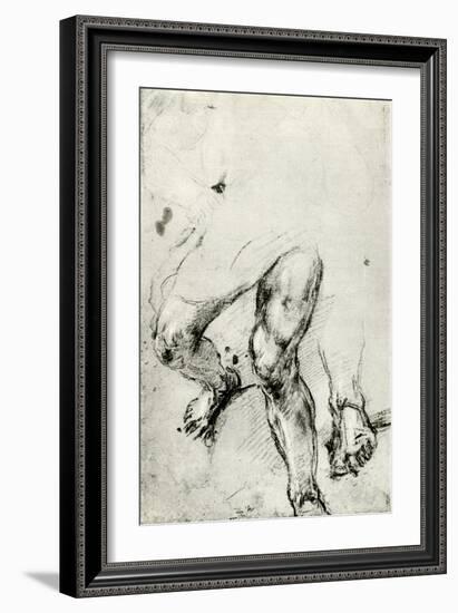 Study for the Martyrdom of St Lawrence in Venice, C1550-Titian (Tiziano Vecelli)-Framed Giclee Print