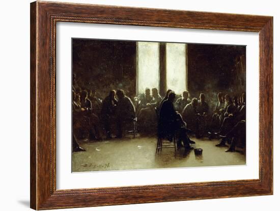 Study for the Nantucket School of Philosophy, 1876-Eastman Johnson-Framed Giclee Print