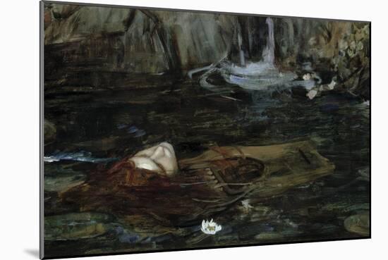 Study for the Nymphs Finding the Head of Orpheus-John William Waterhouse-Mounted Giclee Print