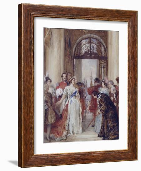 Study for the Opening of the Royal Exchange by Queen Victoria, London, C1891-Robert Walker Macbeth-Framed Giclee Print