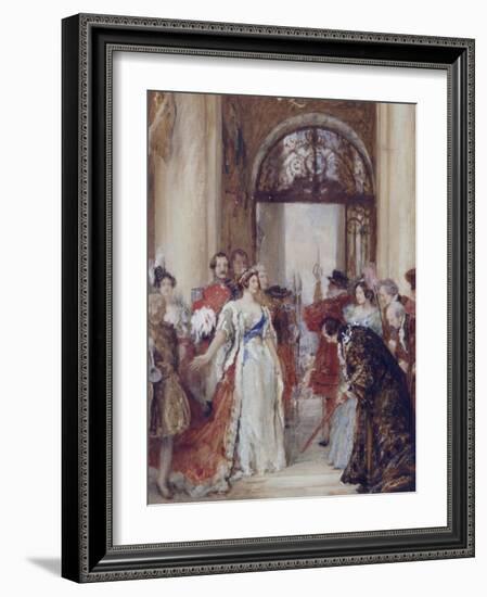 Study for the Opening of the Royal Exchange by Queen Victoria, London, C1891-Robert Walker Macbeth-Framed Giclee Print