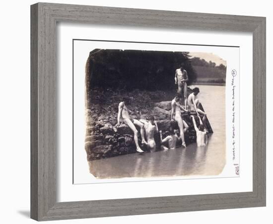 Study for the Painting 'The Swimming Hole', C. 1883-Thomas Cowperthwait Eakins-Framed Giclee Print