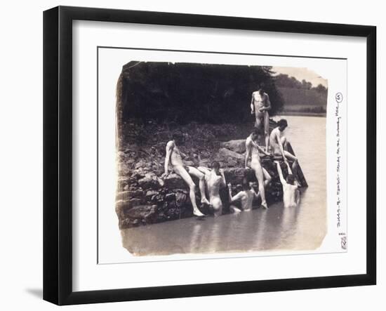 Study for the Painting 'The Swimming Hole', C. 1883-Thomas Cowperthwait Eakins-Framed Giclee Print