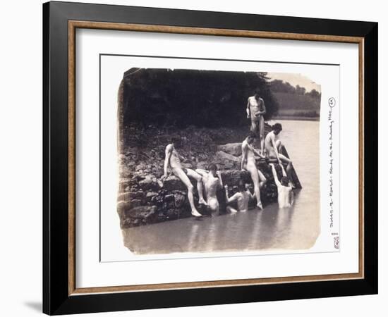 Study for the Painting 'The Swimming Hole', C. 1883-Thomas Cowperthwait Eakins-Framed Giclee Print