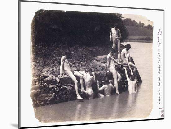 Study for the Painting 'The Swimming Hole', C. 1883-Thomas Cowperthwait Eakins-Mounted Giclee Print