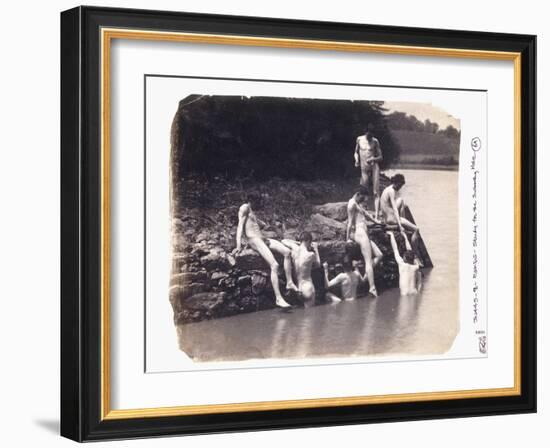 Study for the Painting 'The Swimming Hole', C. 1883-Thomas Cowperthwait Eakins-Framed Giclee Print