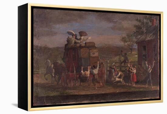 Study for the Pemigewasett Coach, c.1880-89-Enoch Wood Perry-Framed Premier Image Canvas