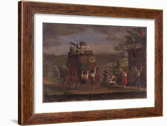 Study for the Pemigewasett Coach, c.1880-89-Enoch Wood Perry-Framed Giclee Print