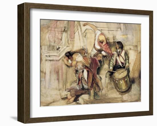 Study for the Proclamation of Don Carlos-John Frederick Lewis-Framed Giclee Print