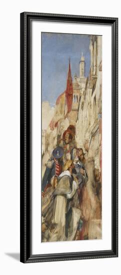 Study for the Proclamation of Don Carlos-John Frederick Lewis-Framed Giclee Print