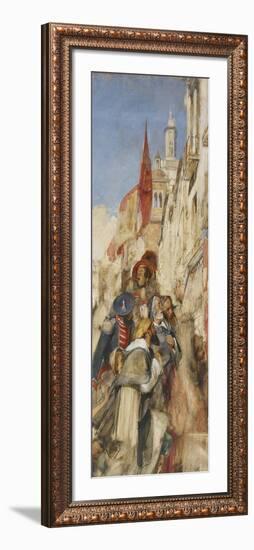 Study for the Proclamation of Don Carlos-John Frederick Lewis-Framed Giclee Print