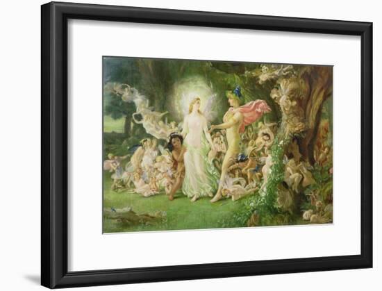 Study for the Quarrel of Oberon and Titania, C.1849 (See also 68757)-Sir Joseph Noel Paton-Framed Giclee Print