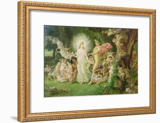 Study for the Quarrel of Oberon and Titania, C.1849 (See also 68757)-Sir Joseph Noel Paton-Framed Giclee Print