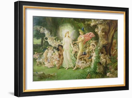 Study for the Quarrel of Oberon and Titania, C.1849 (See also 68757)-Sir Joseph Noel Paton-Framed Giclee Print