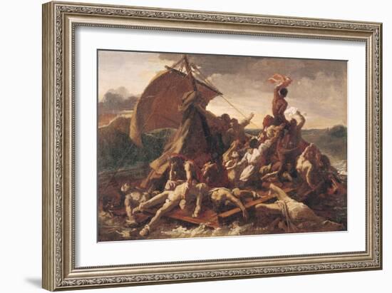 Study for the Raft of the Medusa, 1819-Théodore Géricault-Framed Giclee Print