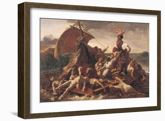 Study for the Raft of the Medusa, 1819-Théodore Géricault-Framed Giclee Print