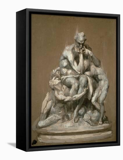 Study for the Sculpture 'Ugolino and His Children', 1860-Jean-Baptiste Carpeaux-Framed Premier Image Canvas