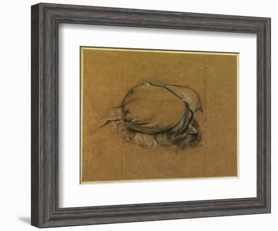 Study for 'The Sea Maiden' (Charcoal Heightened with Chalk)-Herbert James Draper-Framed Giclee Print