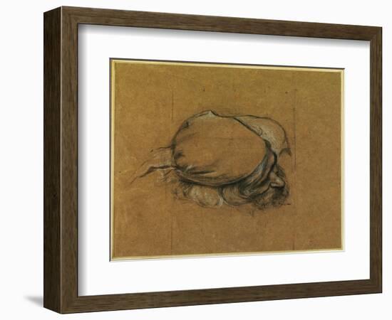 Study for 'The Sea Maiden' (Charcoal Heightened with Chalk)-Herbert James Draper-Framed Giclee Print