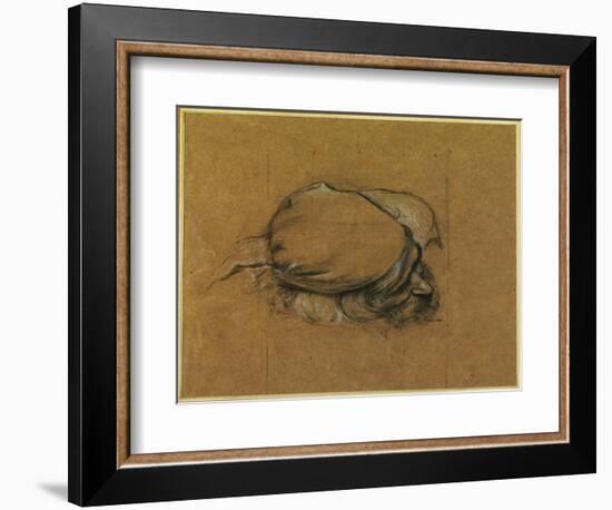 Study for 'The Sea Maiden' (Charcoal Heightened with Chalk)-Herbert James Draper-Framed Giclee Print