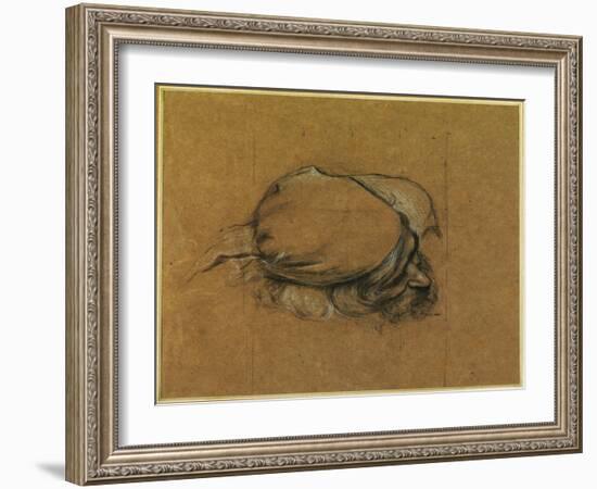 Study for 'The Sea Maiden' (Charcoal Heightened with Chalk)-Herbert James Draper-Framed Giclee Print