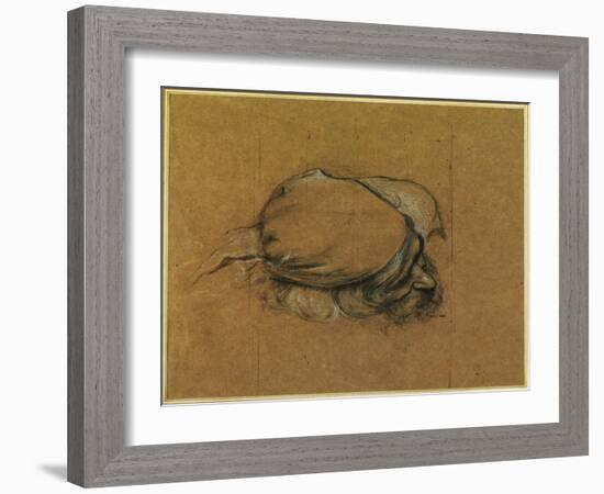 Study for 'The Sea Maiden' (Charcoal Heightened with Chalk)-Herbert James Draper-Framed Giclee Print